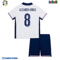 Camisa de Futebol Inglaterra Alexander-Arnold #8 Equipamento Principal Infantil Europeu 2024 Manga Curta (+ Calças curtas)